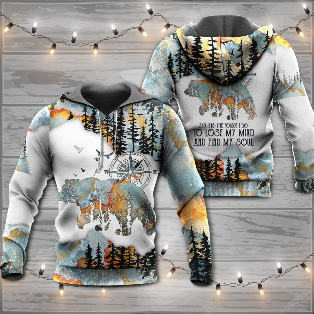 Camping And Into The Forest I Go To Lose My Mind - Hoodie - Owls Matrix LTD