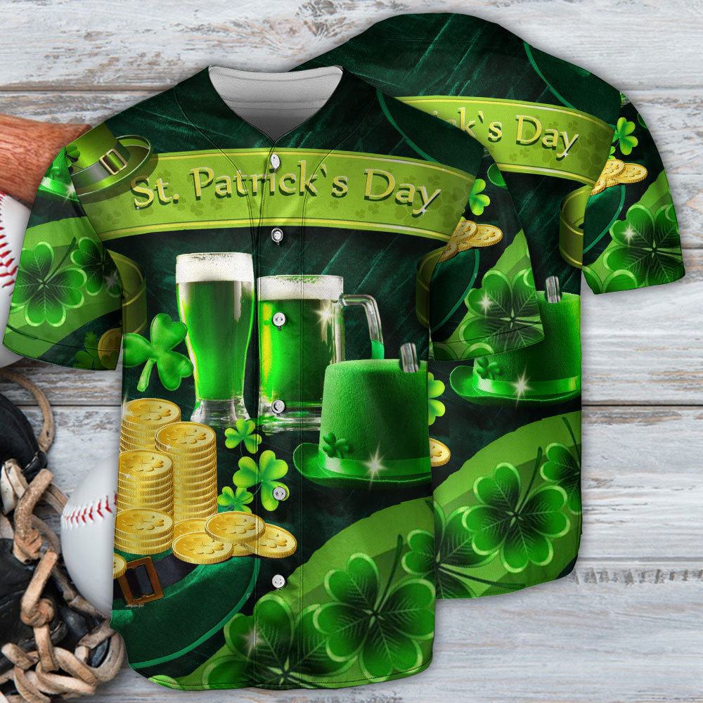 Irish Happy St.Patrick's Day - Baseball Jersey - Owls Matrix LTD