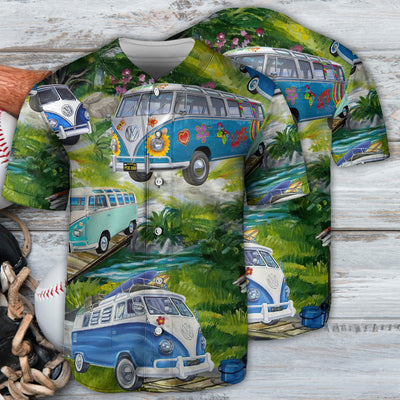 Camping Life Is Best When You Are Camping Van - Baseball Jersey - Owls Matrix LTD