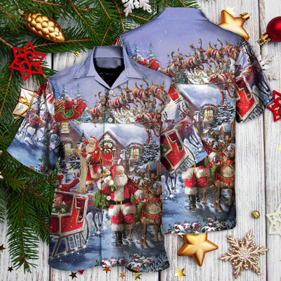 Christmas Santa Claus Comes Tonight - Hawaiian Shirt - Owls Matrix LTD
