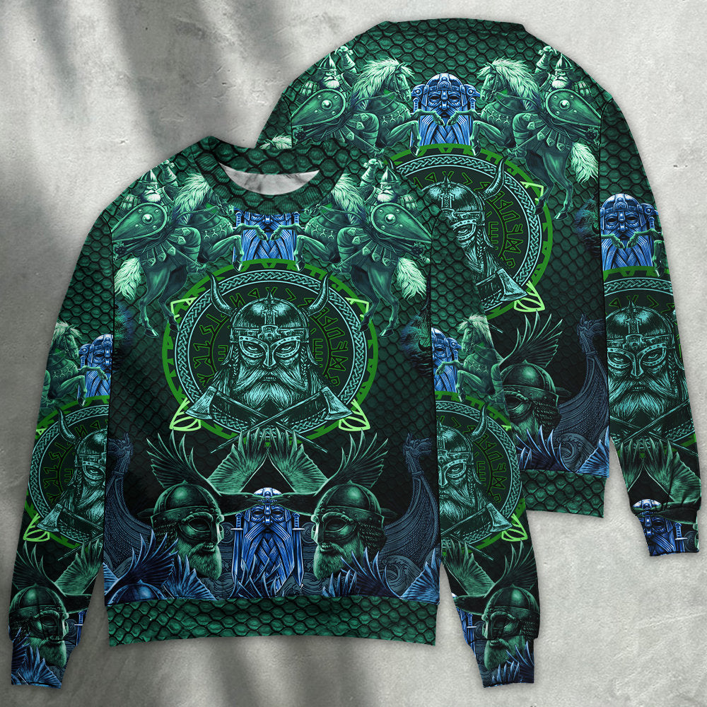 Viking See You In Valhalla - Sweater - Ugly Christmas Sweaters - Owls Matrix LTD