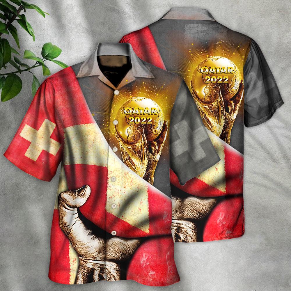 World Cup Qatar 2022 Switzerland Will Be The Champion - Hawaiian Shirt - Owls Matrix LTD
