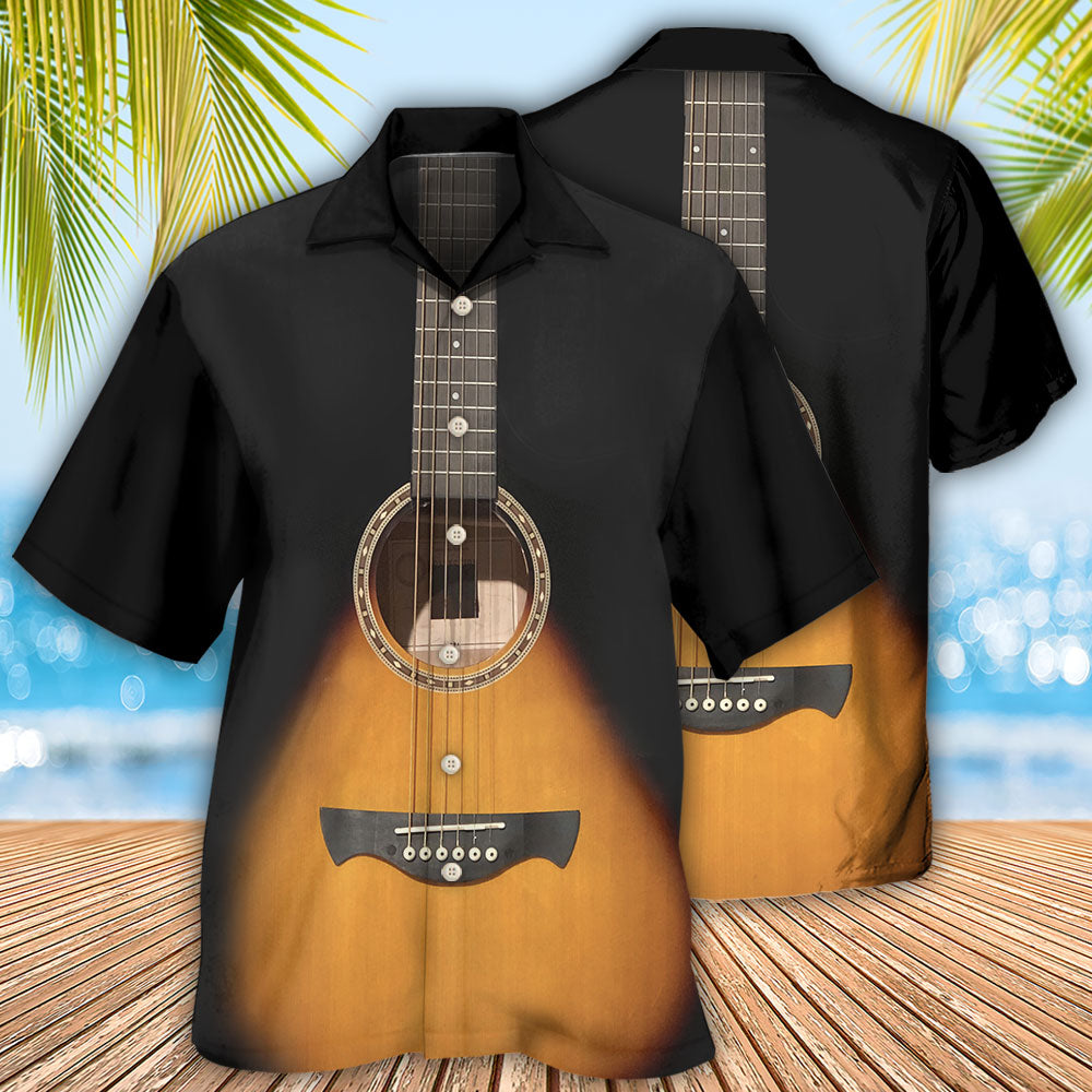 Guitar Wood Music Lover - Hawaiian Shirt - Owls Matrix LTD