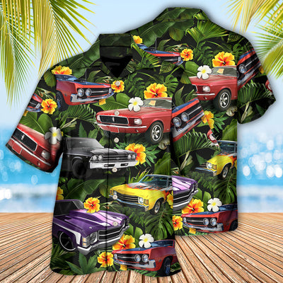 Muscle Car Tropical Vibe - Hawaiian Shirt - Owls Matrix LTD