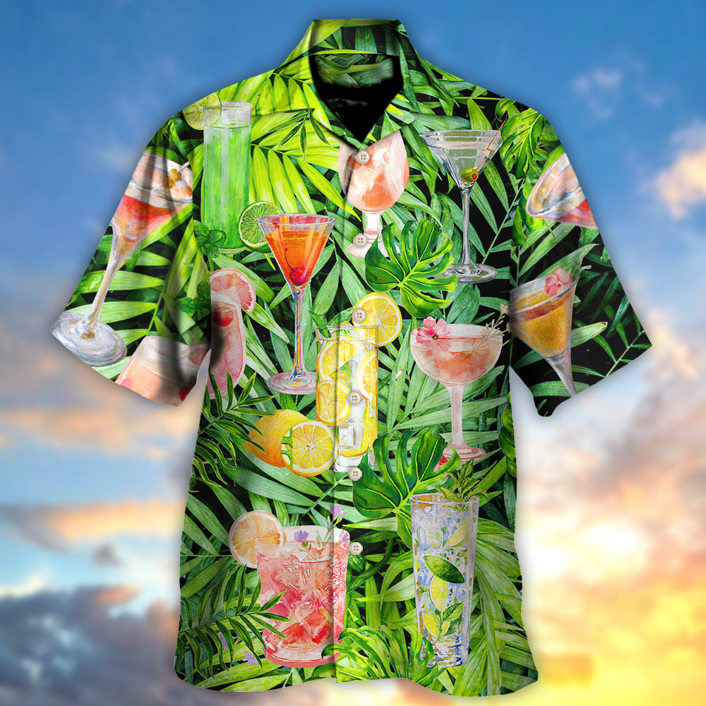 Cocktail Classy Tropical Summer - Hawaiian Shirt - Owls Matrix LTD