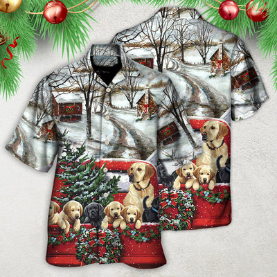 Christmas Dog Come Home In Truck - Hawaiian Shirt - Owls Matrix LTD