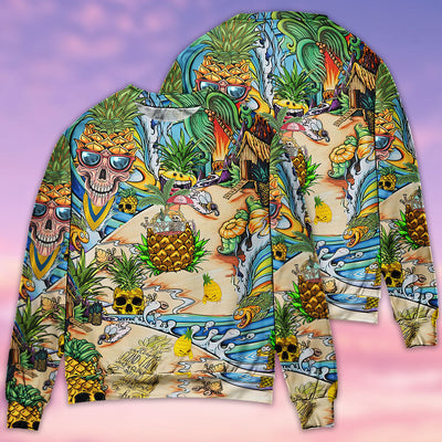 Skull Pineapple Fruit Amazing - Sweater - Ugly Christmas Sweaters - Owls Matrix LTD