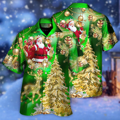 Christmas Tree Green Style - Hawaiian Shirt - Owls Matrix LTD