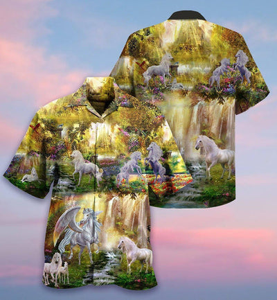 Horse Mysterious Paradise - Hawaiian Shirt - Owls Matrix LTD