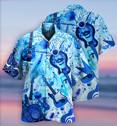 Guitar Music So Cool Style - Hawaiian Shirt - Owls Matrix LTD