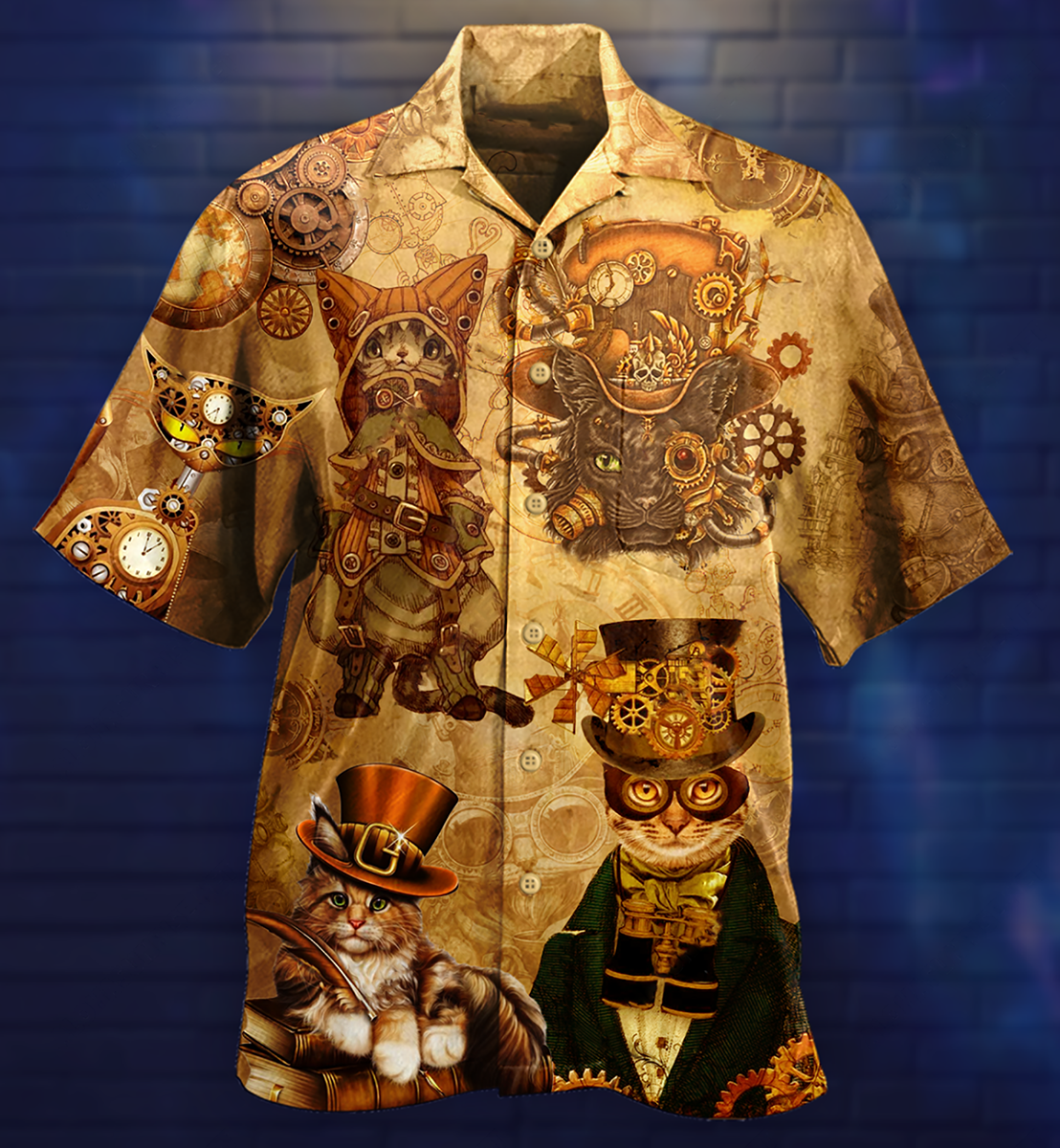 Cat Luxury Style - Hawaiian Shirt - Owls Matrix LTD