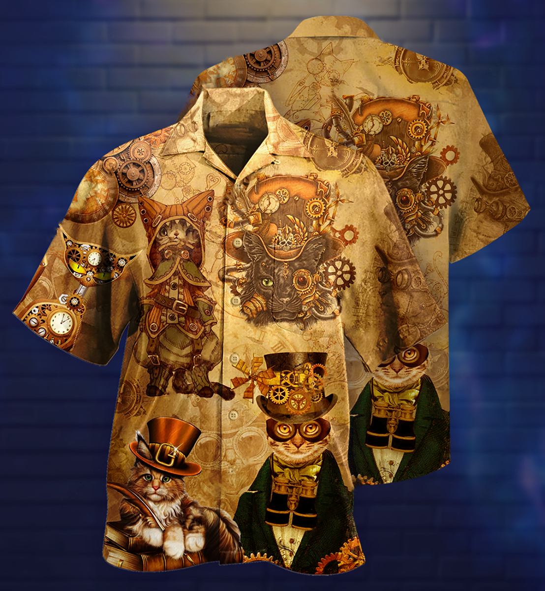 Cat Luxury Style - Hawaiian Shirt - Owls Matrix LTD