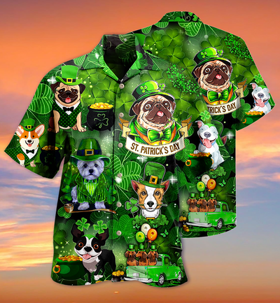 Irish Dogs Love Irish - Hawaiian Shirt - Owls Matrix LTD