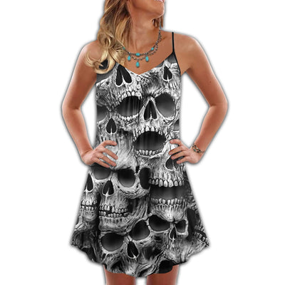 Skull No Fear No Pain - Summer Dress - Owls Matrix LTD