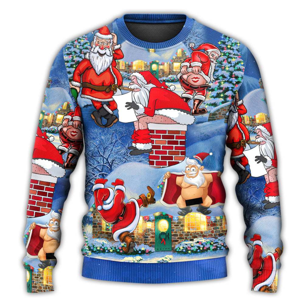 Christmas Sweater / S Christmas Rebellious Santa Claus Drunk Beer Troll Xmas Funny - Sweater - Ugly Christmas Sweaters - Owls Matrix LTD