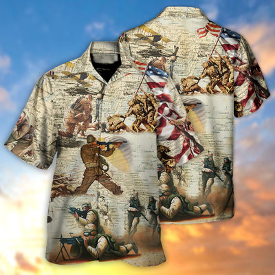 Veteran Memory Soldier's Prayer - Hawaiian Shirt - Owls Matrix LTD