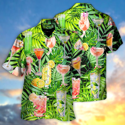 Cocktail Classy Tropical Summer - Hawaiian Shirt - Owls Matrix LTD
