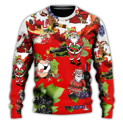 Christmas Sweater / S Christmas Santa Get Drunk At Christmas Party - Sweater - Ugly Christmas Sweaters - Owls Matrix LTD