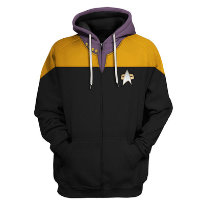 Star Trek Voyager Yellow Costume Cool - Hoodie + Sweatpant