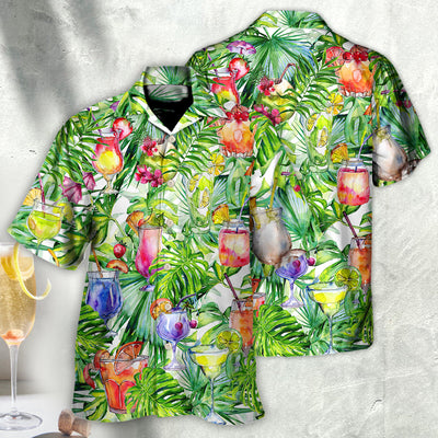 Cocktail Beach Drinks Bar Party - Hawaiian Shirt - Owls Matrix LTD