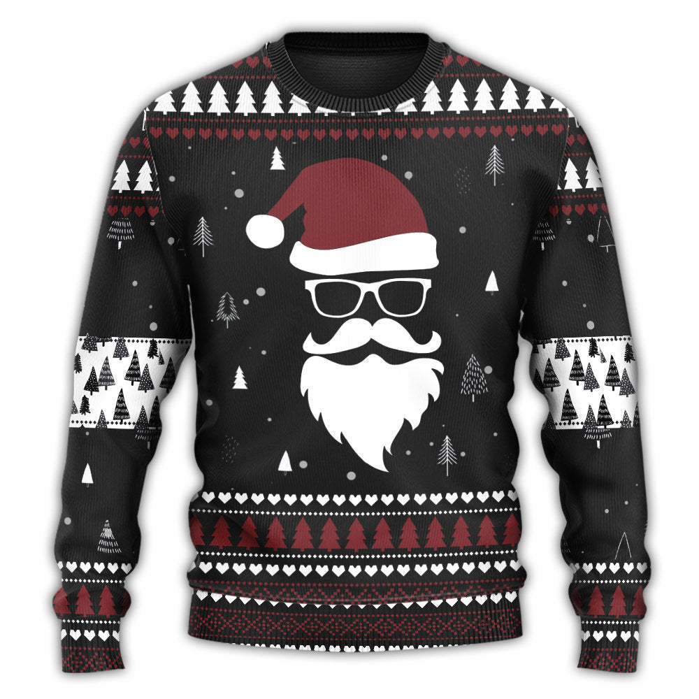 Christmas Sweater / S Christmas Santa Up On The Rooftop Click Click Click Santa Claus - Sweater - Ugly Christmas Sweaters - Owls Matrix LTD