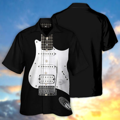 Guitar Black Electric Guitar - Hawaiian Shirt - Owls Matrix LTD