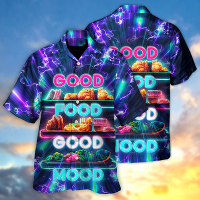 Food - Good Food Is Good Mood - Hawaiian Shirt - Owls Matrix LTD