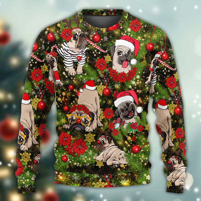 Christmas Have Yourself A Merry Little Pugmas - Sweater - Ugly Christmas Sweaters - Owls Matrix LTD