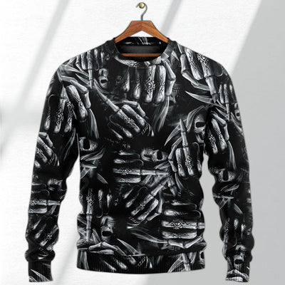 Skull Life Is The Whisper Of The Death - Sweater - Ugly Christmas Sweaters - Owls Matrix LTD