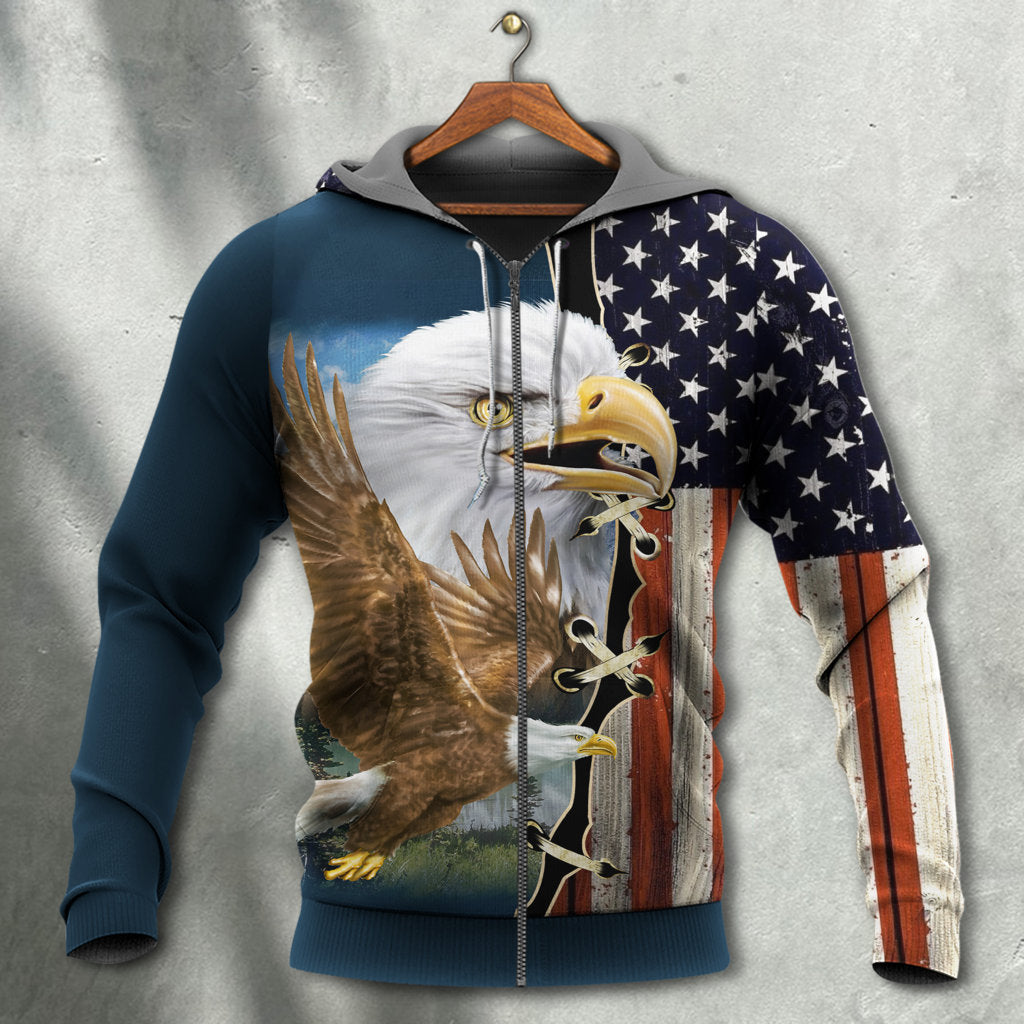America Eagle Wildlife Faith - Hoodie - Owls Matrix LTD
