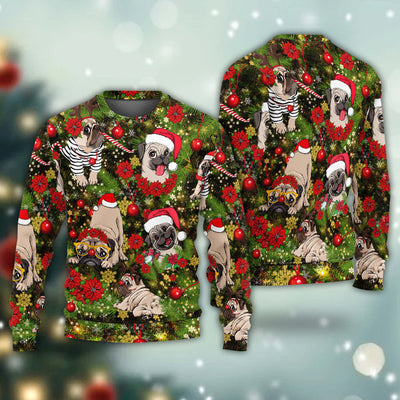 Christmas Have Yourself A Merry Little Pugmas - Sweater - Ugly Christmas Sweaters - Owls Matrix LTD