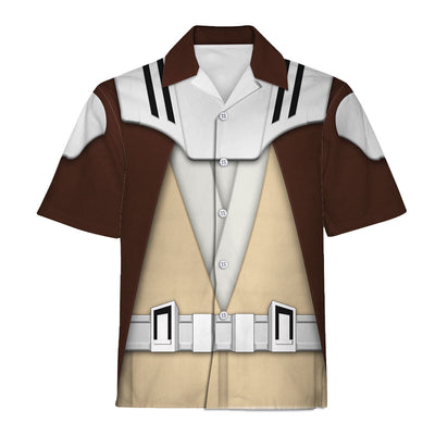 Star Wars Mace Windu's Jedi Robes Costume - Hawaiian Shirt