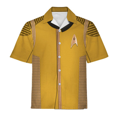 Star Trek DIS Enterprise Uniform Command Captain Brown Cool - Hawaiian Shirt