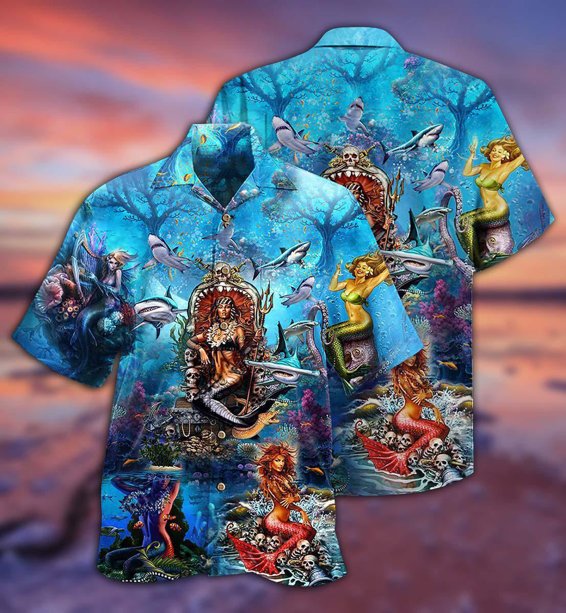 Mermaid Queen Style - Hawaiian Shirt - Owls Matrix LTD