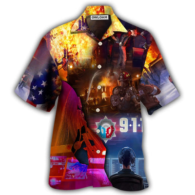 Hawaiian Shirt / Adults / S Firefighter 911 So Important - Hawaiian Shirt - Owls Matrix LTD