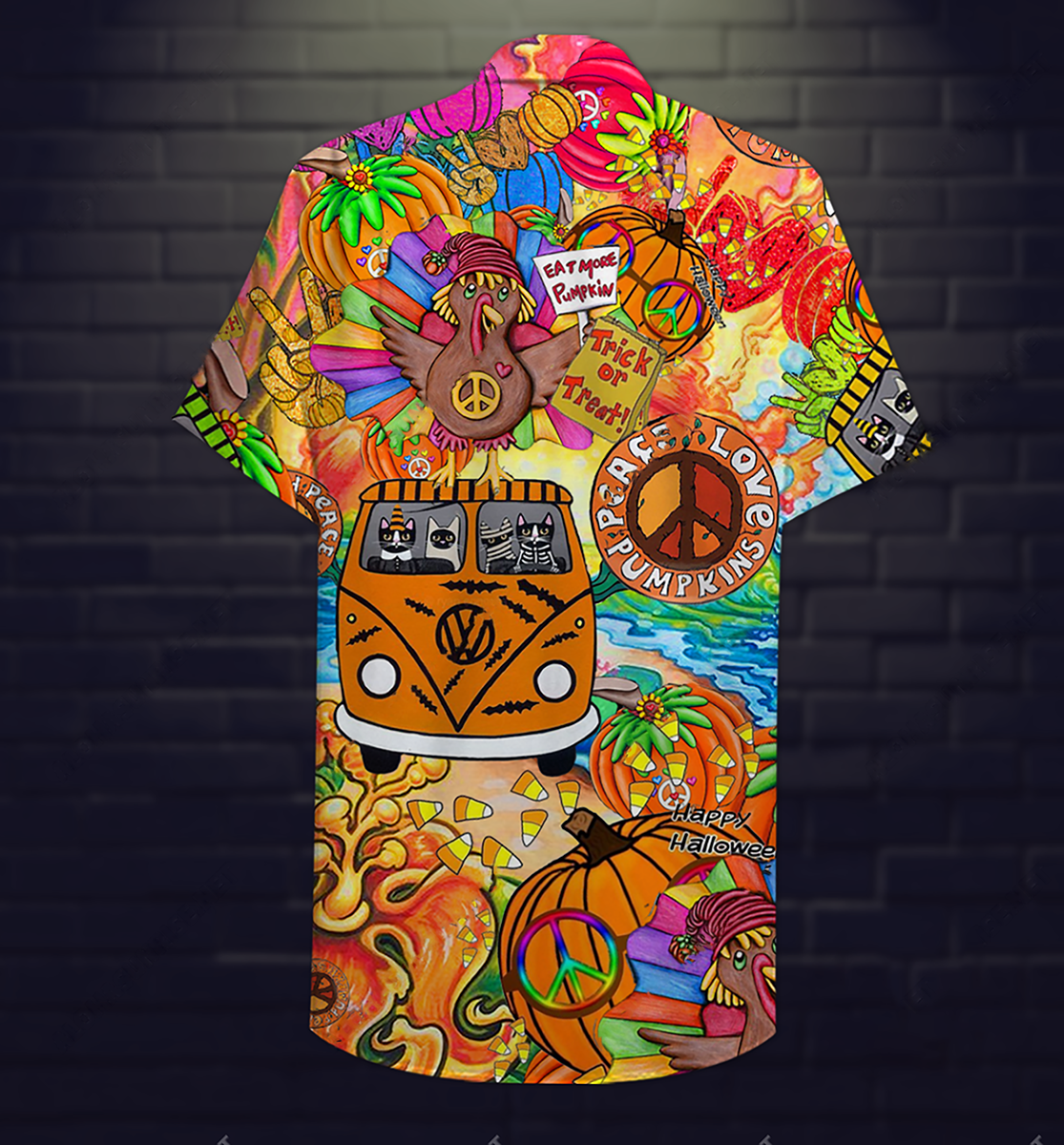Hippie Pumpkins Mix Color - Hawaiian Shirt - Owls Matrix LTD