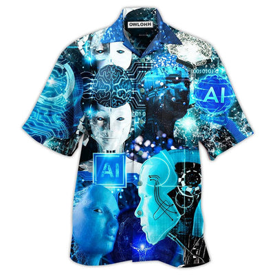 Hawaiian Shirt / Adults / S AI In Modern Life - Hawaiian Shirt - Owls Matrix LTD
