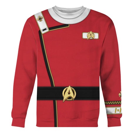 Star Trek Admiral James T. Kirk Costume Officer - Sweater- Ugly Chrismas Sweater