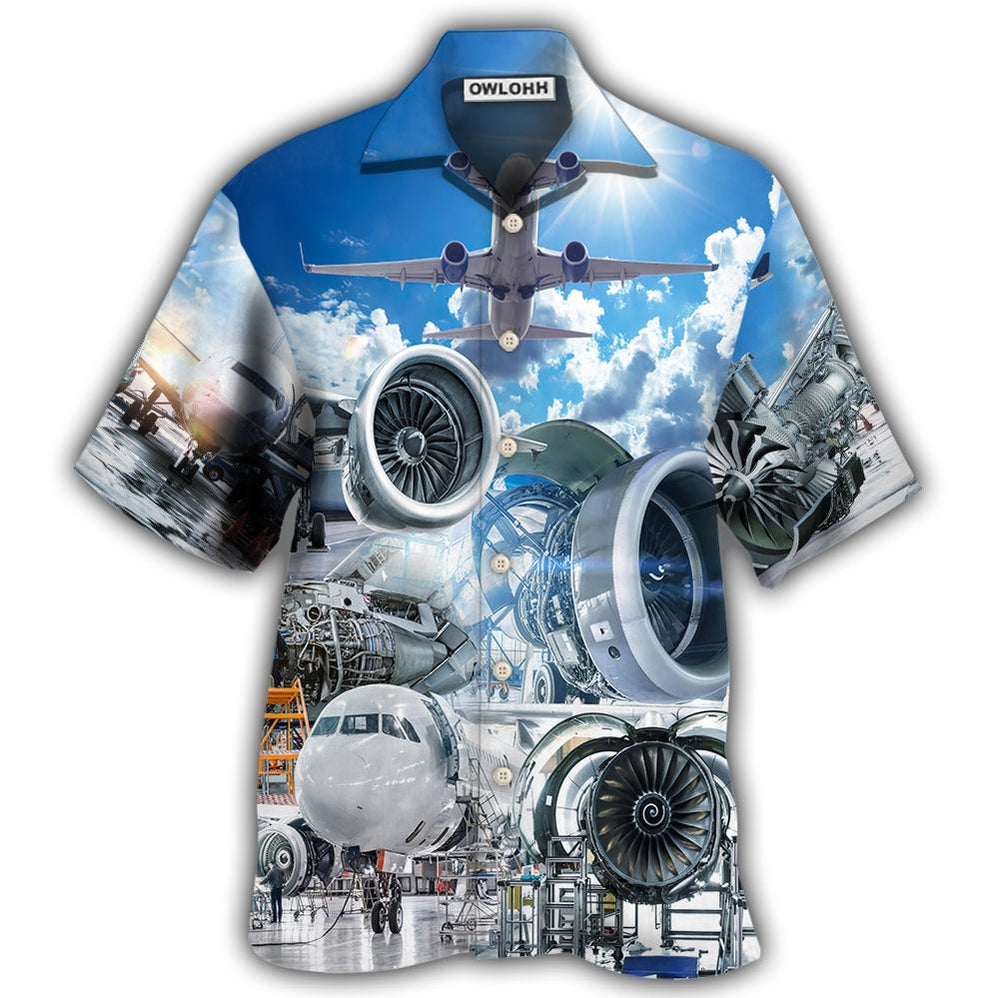 Hawaiian Shirt / Adults / S Engineer Aeronautical Engineering - Hawaiian Shirt - Owls Matrix LTD