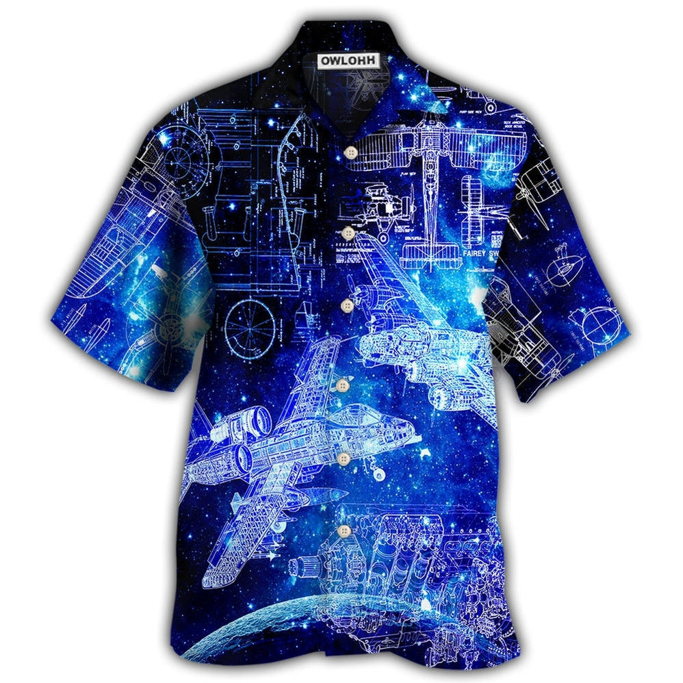Hawaiian Shirt / Adults / S Engineer Aerospace Style - Hawaiian Shirt - Owls Matrix LTD