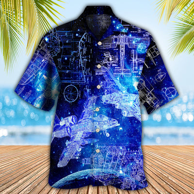 Engineer Aerospace Style - Hawaiian Shirt - Owls Matrix LTD