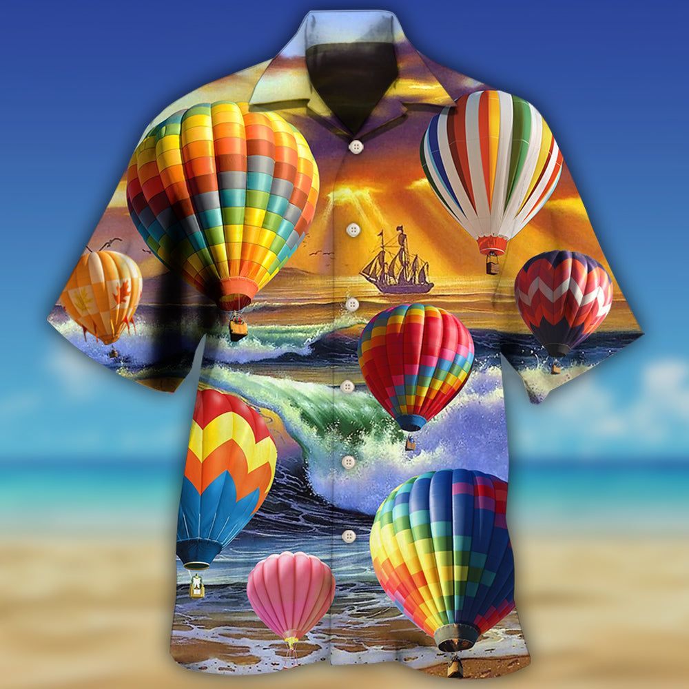 Air Balloon Love Life Style - Hawaiian Shirt - Owls Matrix LTD