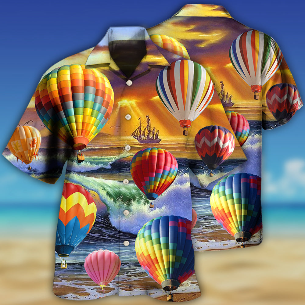 Air Balloon Love Life Style - Hawaiian Shirt - Owls Matrix LTD