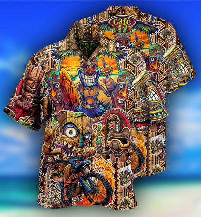 Tiki Aloha All Day Every Day - Hawaiian Shirt - Owls Matrix LTD