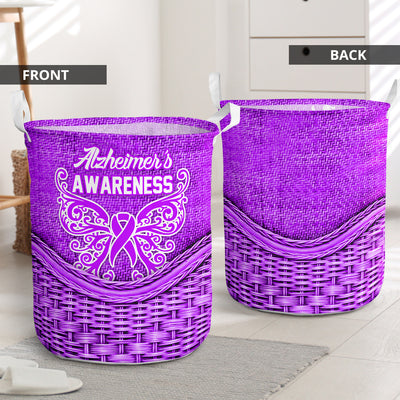 Alzheimer's Awareness Rattan Teaxture - Laundry Basket - Owls Matrix LTD