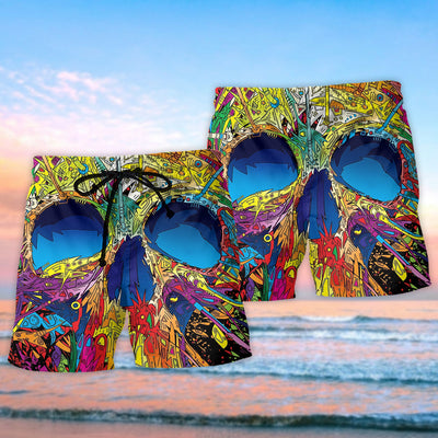 Skull Amazing Color Summer - Beach Short - Owls Matrix LTD