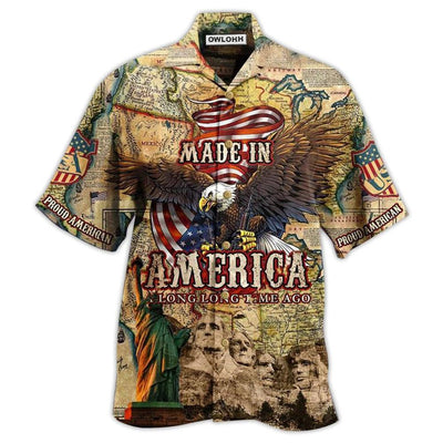 Hawaiian Shirt / Adults / S America Made In America Long Time Ago - Hawaiian Shirt - Owls Matrix LTD