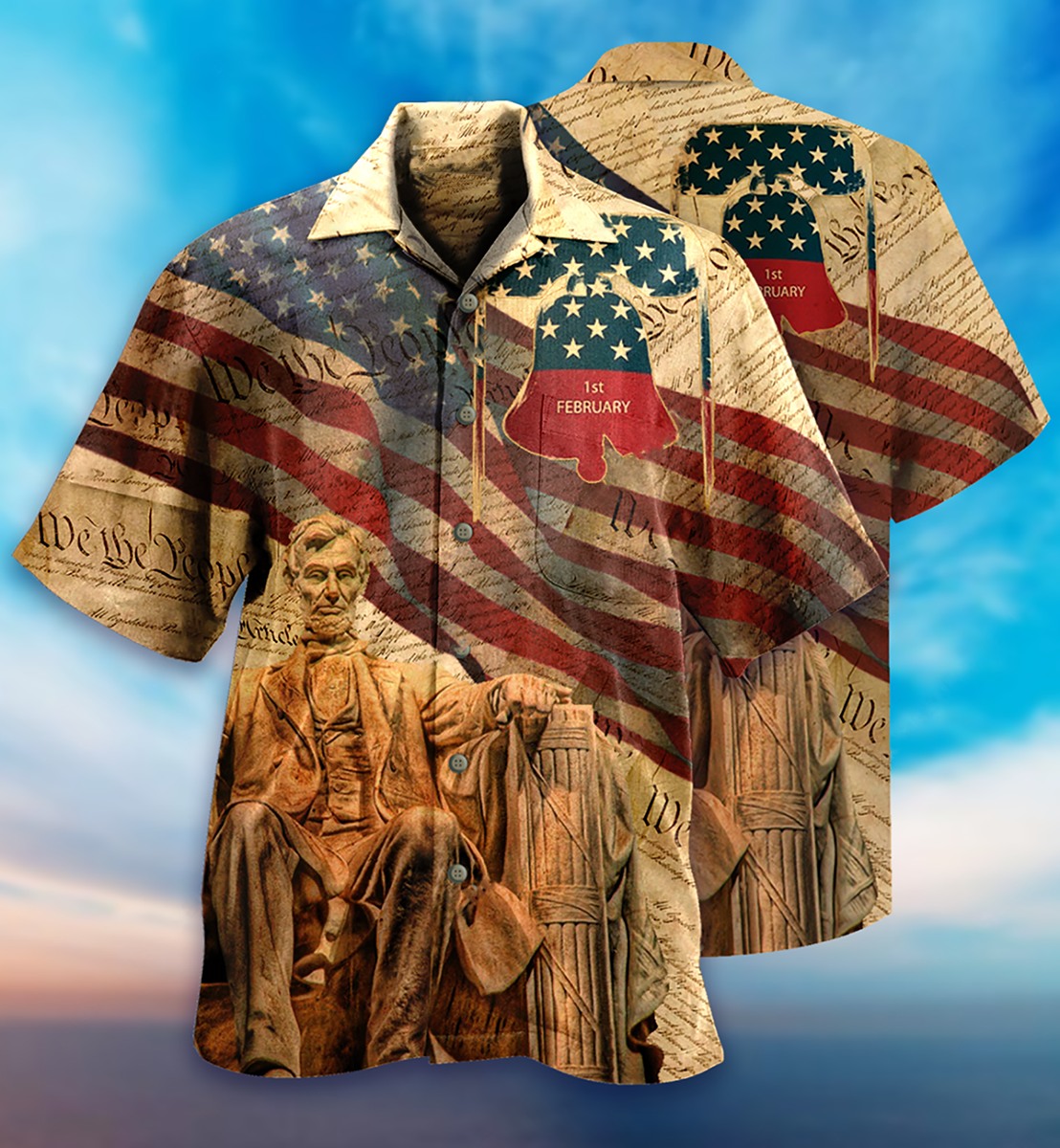 America Love Day Freedom - Hawaiian Shirt - Owls Matrix LTD