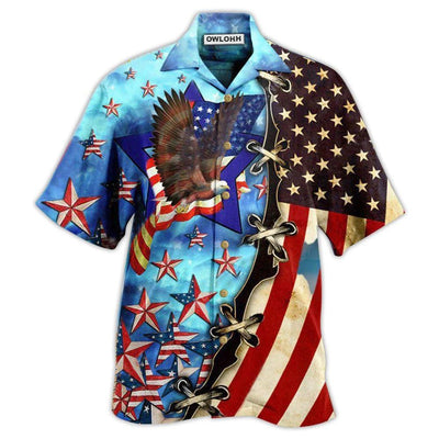 Hawaiian Shirt / Adults / S America Only In The Darkness Can You See The Stars In The Sky - Hawaiian Shirt - Owls Matrix LTD