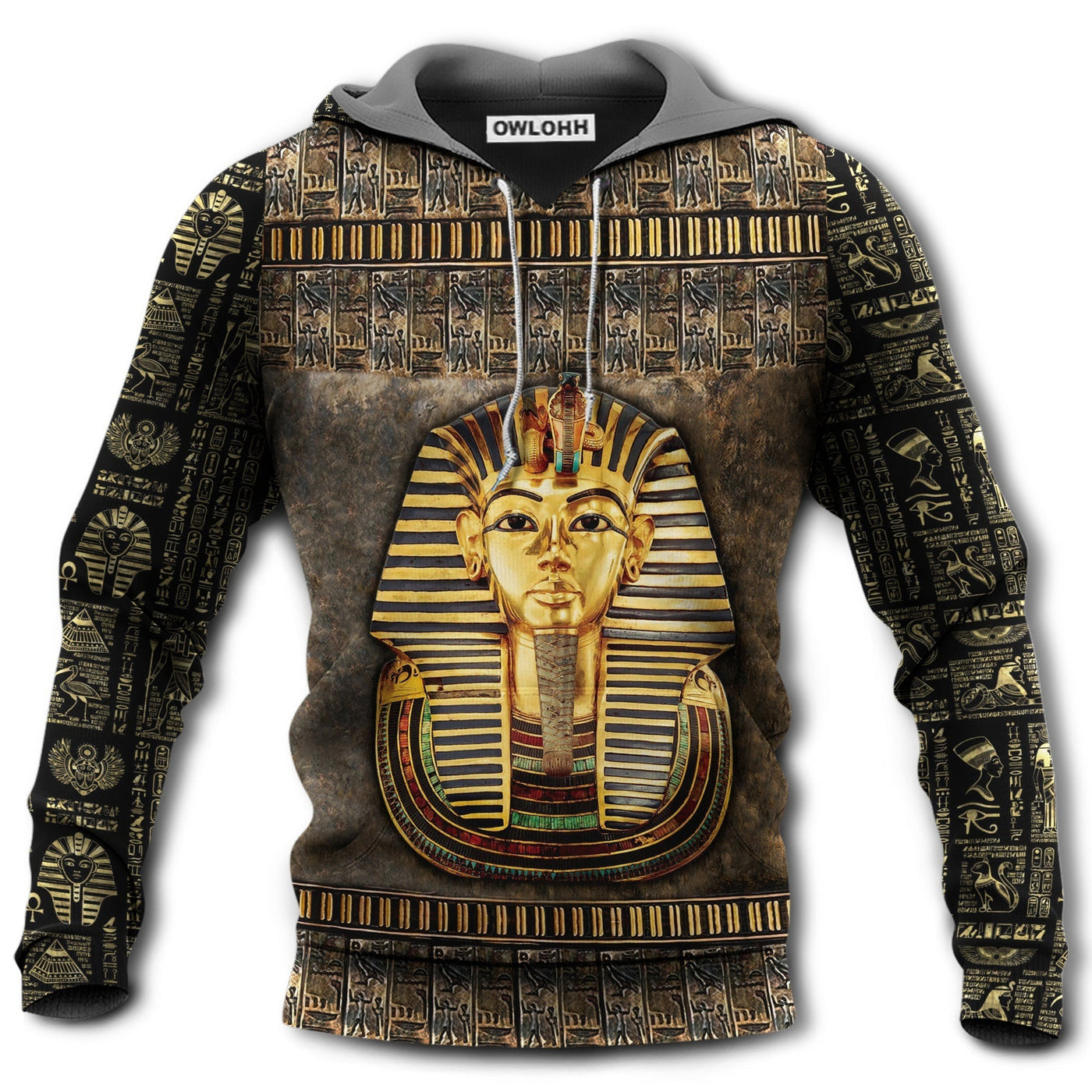 Unisex Hoodie / S Ancient Egypt Tutankhamun With Classic Style - Hoodie - Owls Matrix LTD